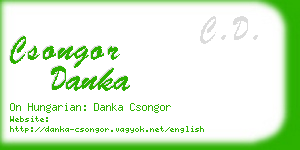 csongor danka business card